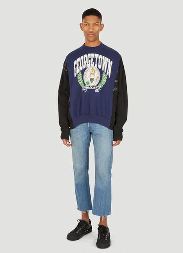 Ripped Waistband Belted Jeans Bonum Ripped Waistband Belted Jeans Blue bon0348010