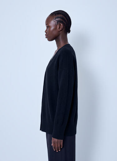 LN-CC® - RÓHE: Classic V-Neck Jumper - Black RÓHE Classic V-Neck Jumper Black roe0266012