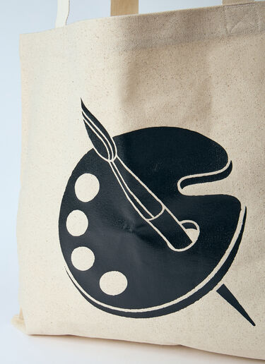 Gallery Dept. Logo Print Tote Bag Beige gdp0160032