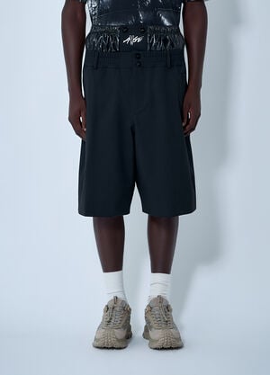 Moncler x A$AP ROCKY Contrast Waistband Shorts Black map0162008
