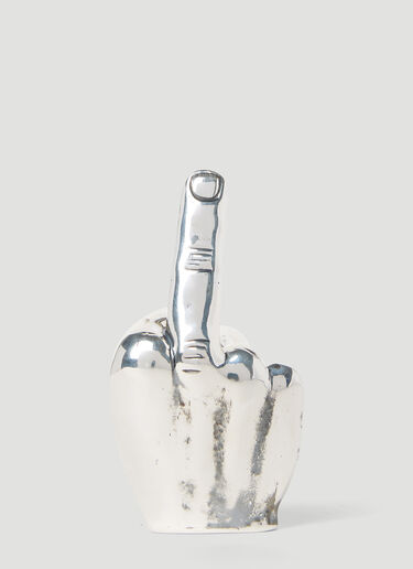 Y/Project Fuck U Single Earring Silver ypr0252028