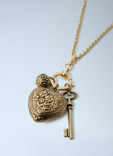Chloé Château Treasures Pendant Necklace Gold chl0262018