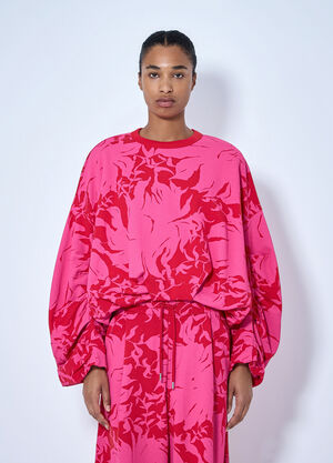 Dries Van Noten Draped Sweatshirt Pink dvn0264014