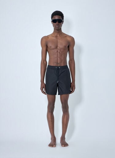 Moncler Elasticated Swim Shorts Black mon0164016
