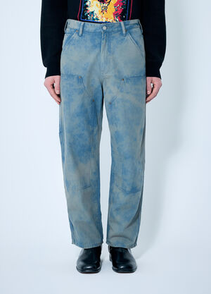 thisisneverthat® Bleached Double Knee Pants Blue tsn0158002