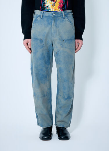 thisisneverthat® Bleached Double Knee Pants Blue tsn0158002