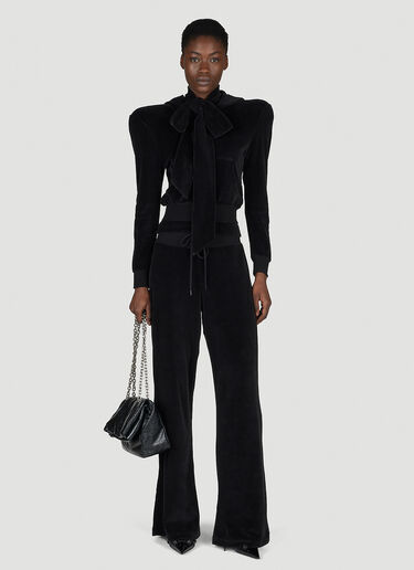 스카프 터틀넥 테리 블라우스 Balenciaga 스카프 터틀넥 테리 블라우스 블랙 bal0254009