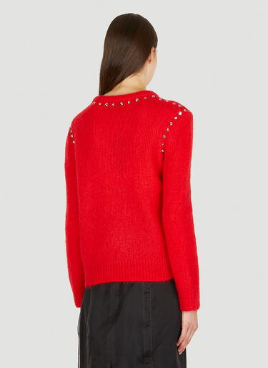 Gucci Stud Trim Sweater Red guc0251068