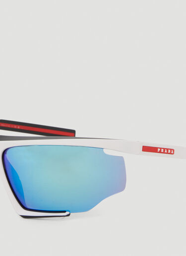 Prada Linea Rossa Impavid Sunglasses White lpl0353003