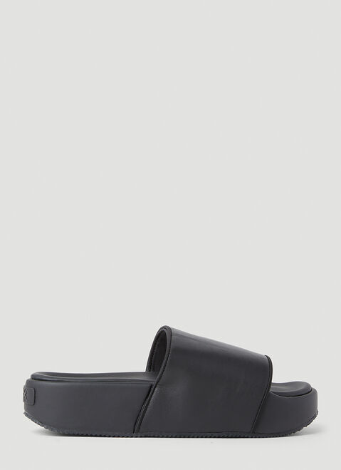 Versace Flatform Slides Black ver0153026