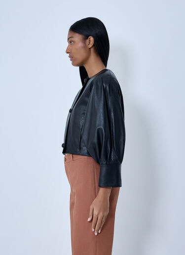 Cropped Collarless Jacket Chloé Cropped Collarless Jacket Black chl0263046