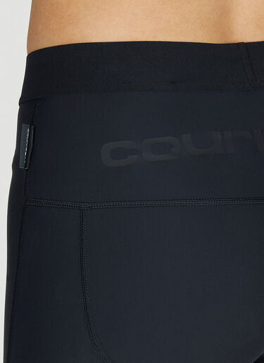 Courrèges 徽标骑行短裤 黑色 cou0251027