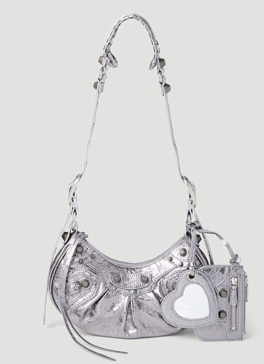 Balenciaga Le Cagole XS Shoulder Bag in Silver