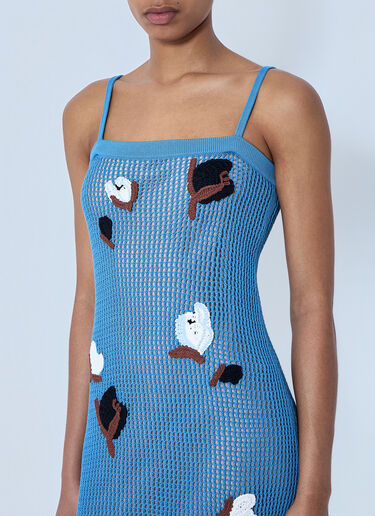 Marni Knit Midi Dress Blue mni0264001