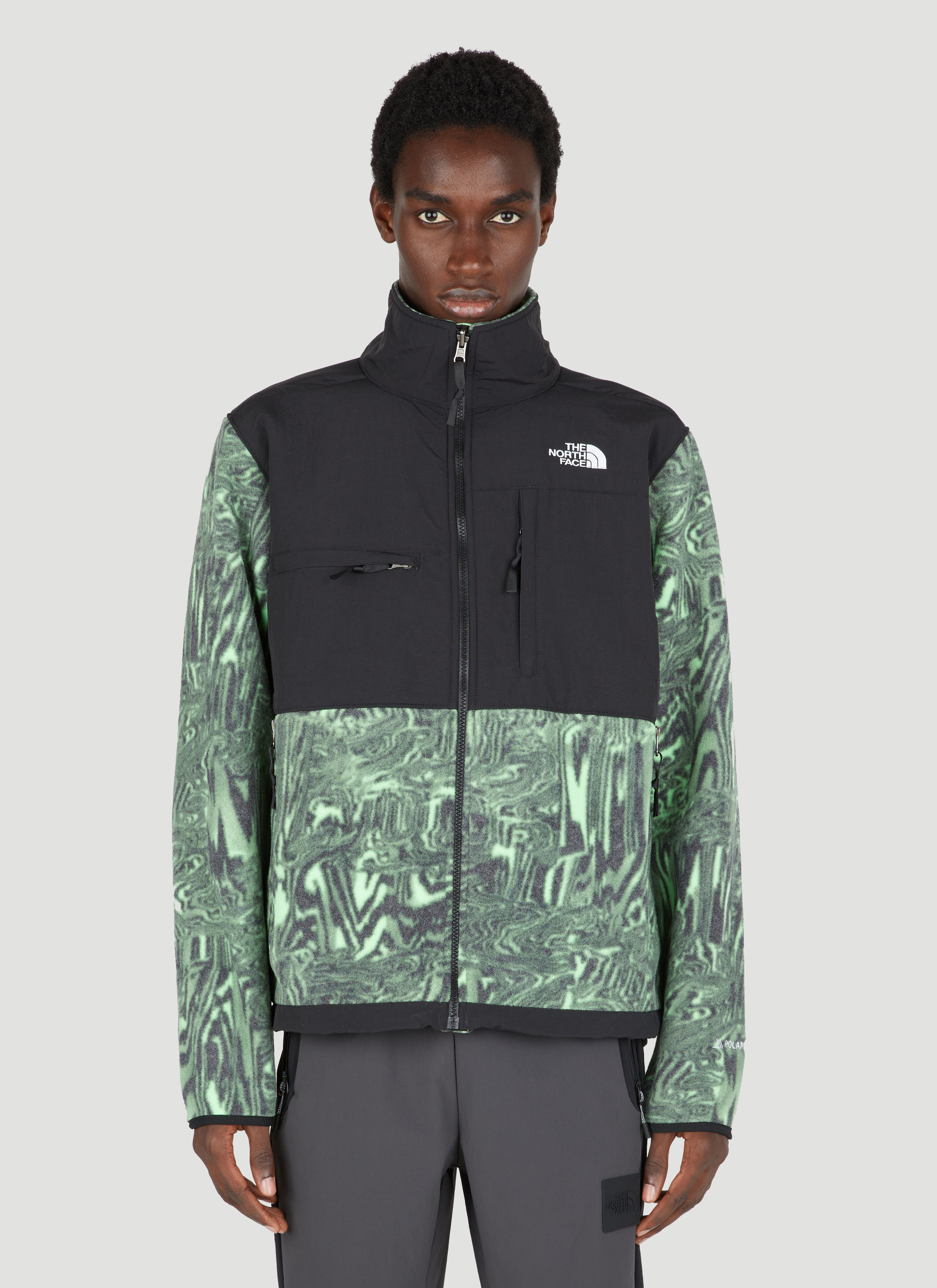 The North Face Denali Jacket with Graphic Print Black tnf0146006
