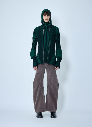 LUEDER Healer Knit Zip Jacket Green ldr0364002