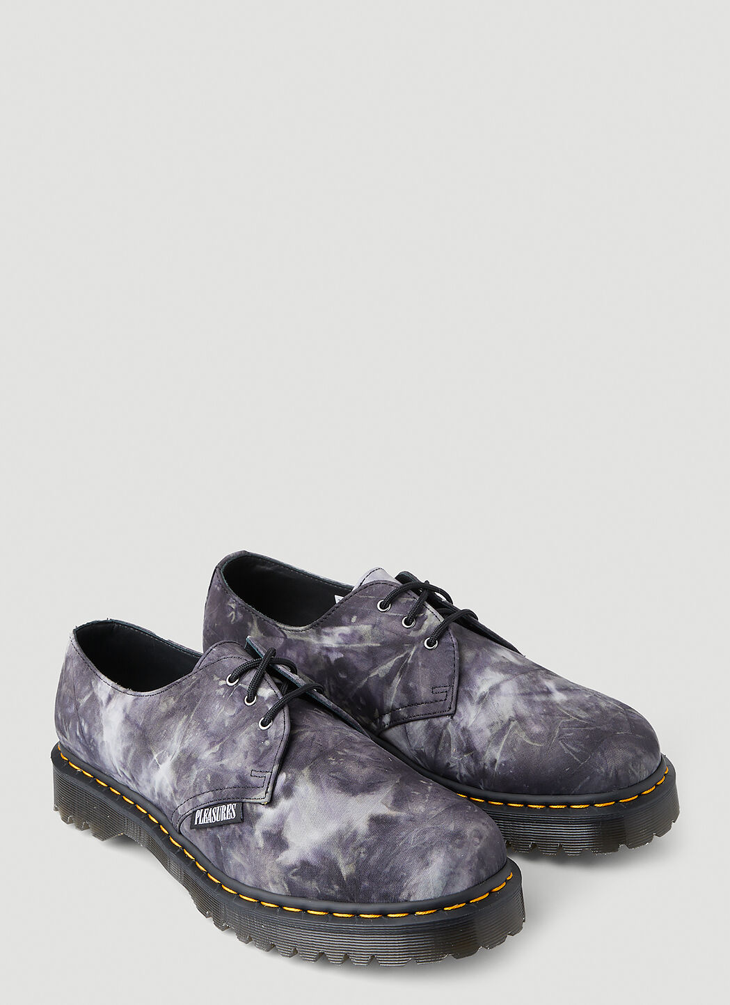 Dr. Martens x Pleasures 1461 Tie Dye Shoes in Grey LN CC