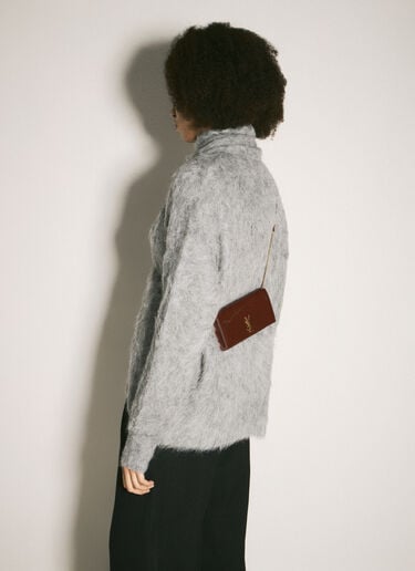 Cassandre Phone Holder Saint Laurent Cassandre Phone Holder Burgundy sla0258018