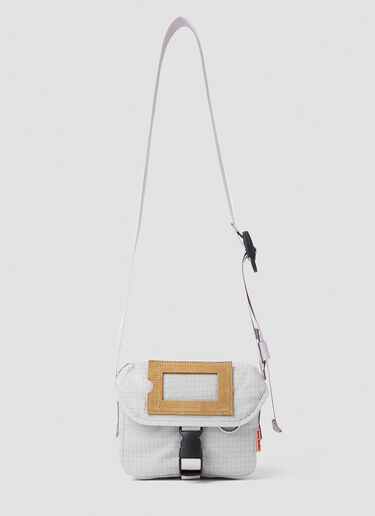 Acne Studios Mini Messenger Crossbody Bag Grey acn0152064