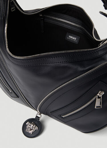 Versace Repeat Hobo 单肩包 黑色 vrs0251050