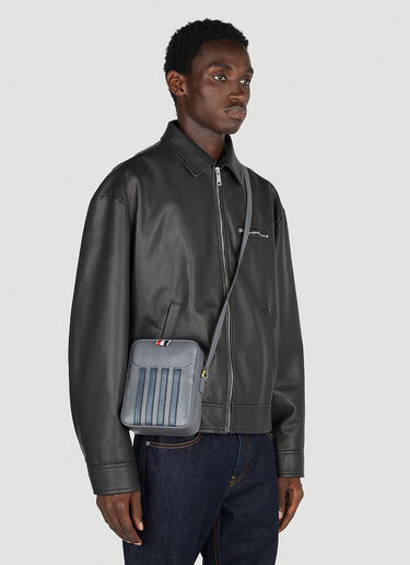 Vertical Camera Crossbody Bag Thom Browne Vertical Camera Crossbody Bag Grey thb0152018