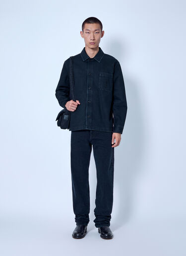 LN-CC® - Saint Laurent: Downtown Overshirt - Black Saint Laurent Downtown Overshirt Black sla0166018