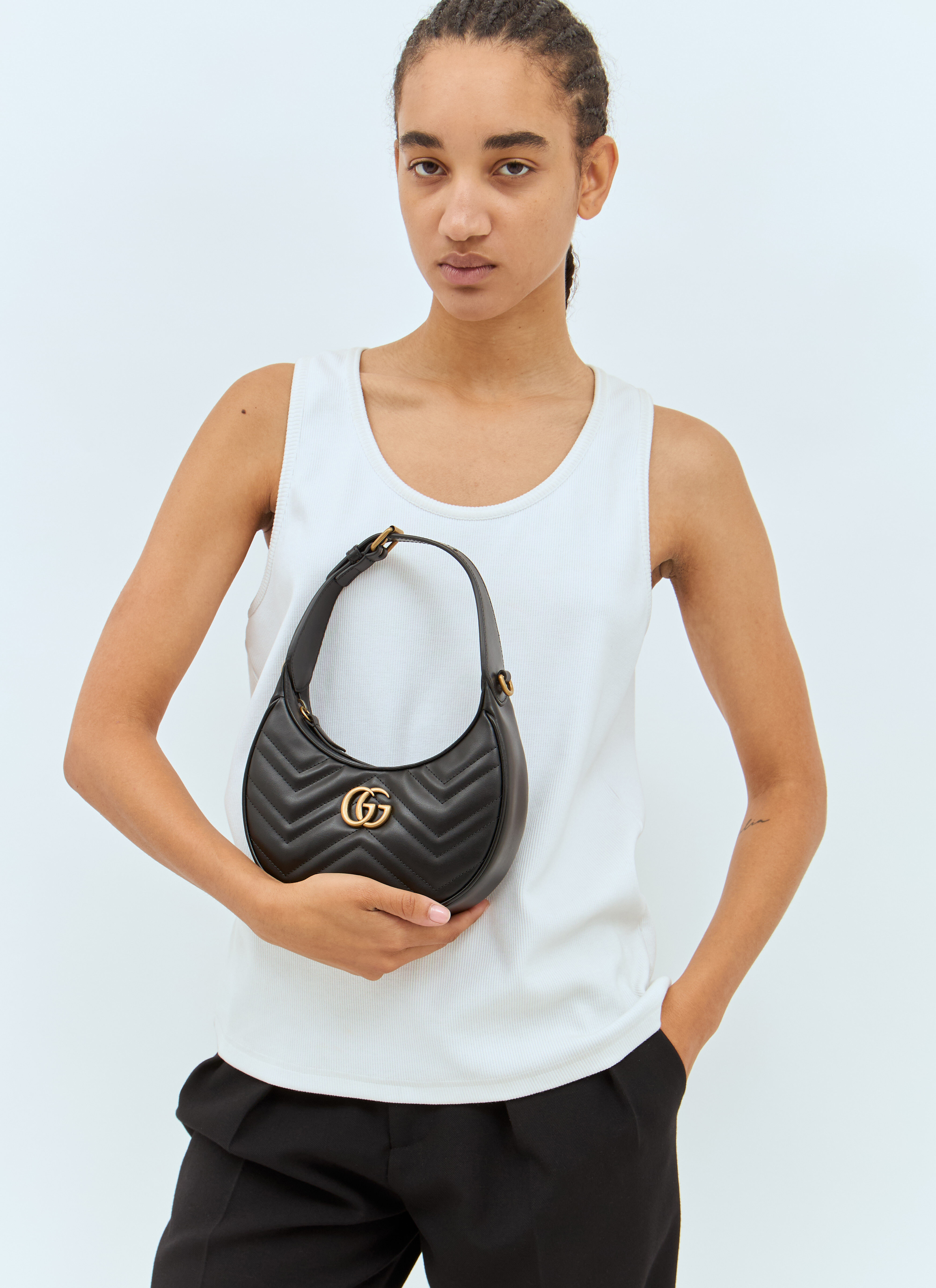 Black quilted marmont 2.0 bag online