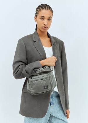 Porter-Yoshida & Co Small Balloonsac Crossbody Bag Silver por0358005