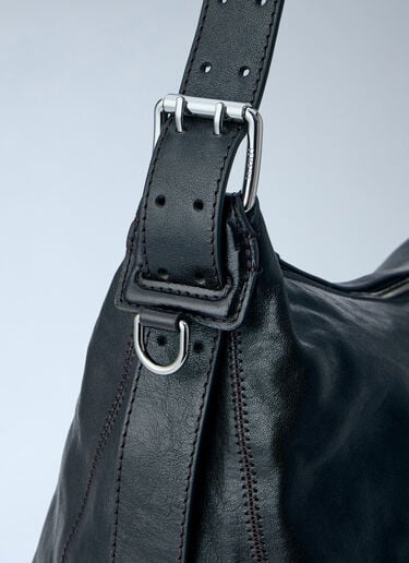 Lemaire Belted Hobo Shoulder Bag Dark Brown lem0264024