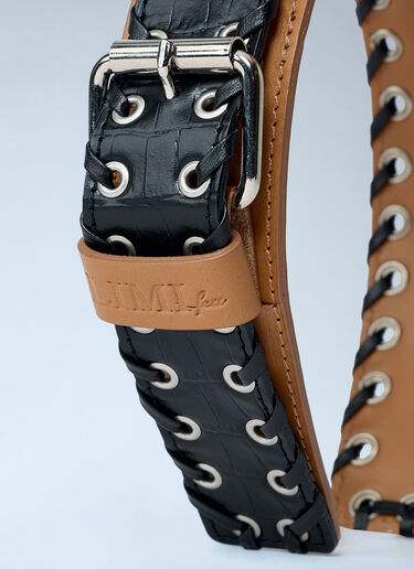 Loop Eyelet Headband Yohji Yamamoto Loop Eyelet Headband Camel yoy0262026