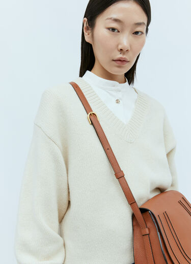 Chloé Marcie Medium Saddle Bag Brown chl0255050