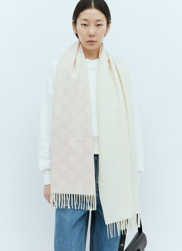 Gucci GG Cashmere Scarf Pink guc0255127