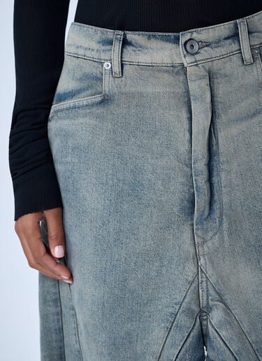 Slivered Denim Skirt Rick Owens Slivered Denim Skirt Denim ric0261007