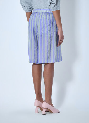 Dries Van Noten Striped Relaxed Shorts Lilac dvn0264008