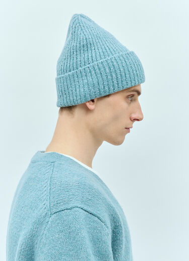 Acne Studios Wool Blend Beanie Hat Blue acn0153027