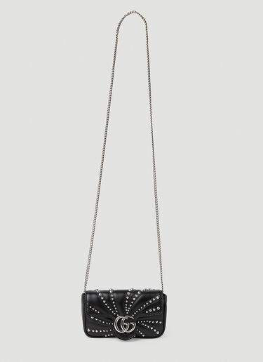 GG Marmont Super Mini Shoulder Bag Gucci GG Marmont Super Mini Shoulder Bag Black guc0251267