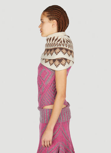 Paolina Russo Warrior Poncho Beige plr0250009