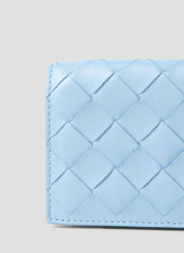 Bottega Veneta Bifold Intrecciato Cardholder Light Blue bov0252033