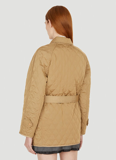 Burberry Diamond Quilted Jacket Beige bur0251032