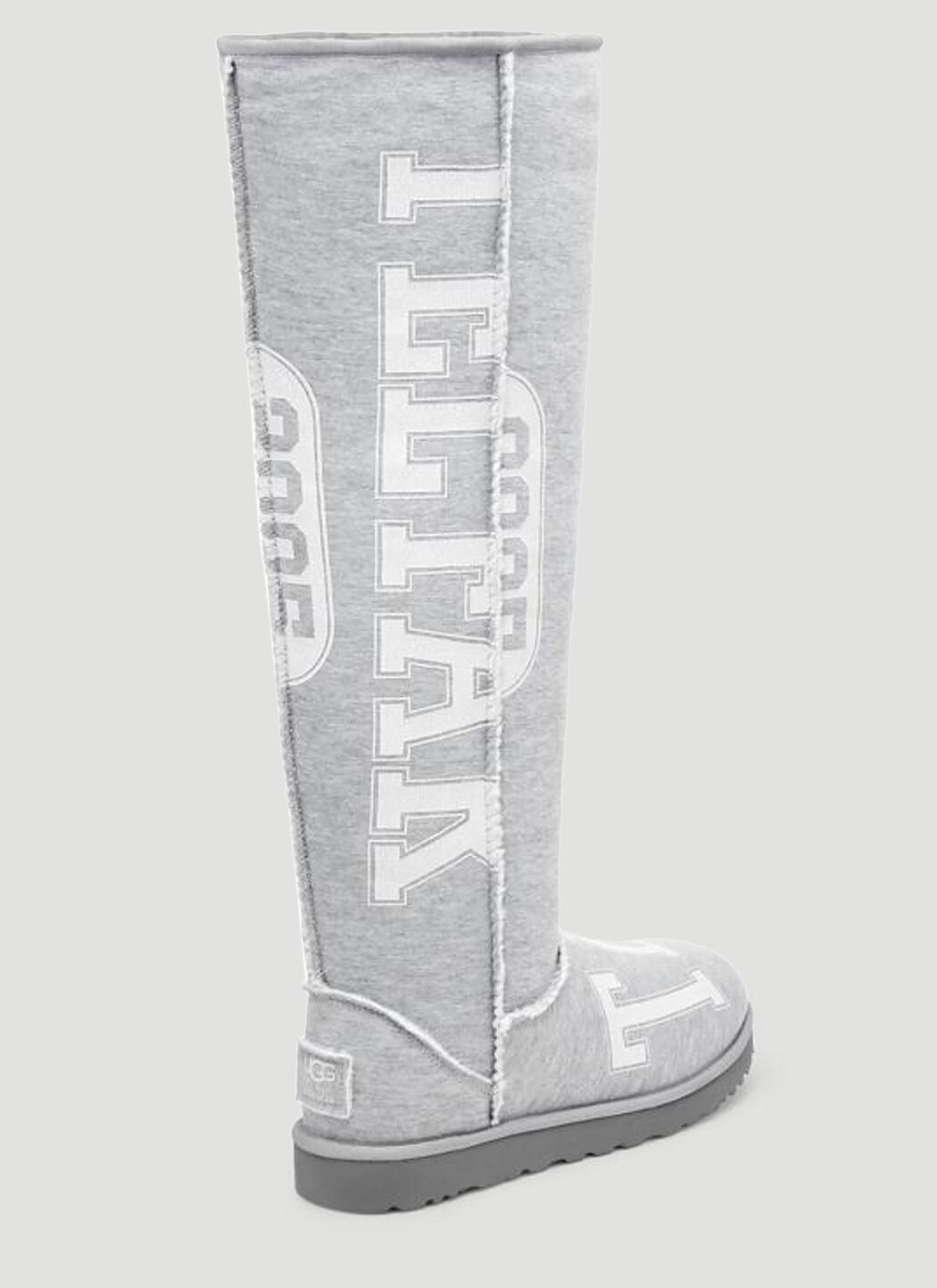Ugg x Telfar Logo Print Tall Boot in Grey LN CC