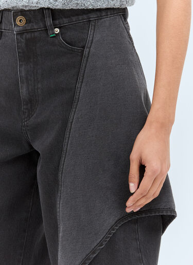 JW Anderson Cropped Sculptural Jeans Grey jwa0258005