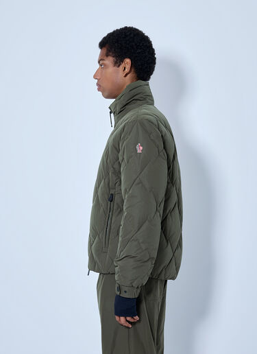 LN-CC® - Moncler Grenoble: Bramans Diamond Quilted Short Down Jacket - Olive Moncler Grenoble Bramans Diamond Quilted Short Down Jacket Olive mog0165019