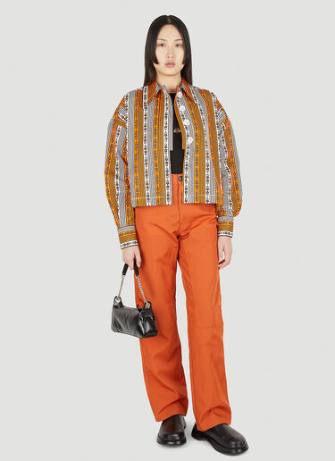 Meryll Rogge 70s Floral Over Shirt Orange mrl0248003