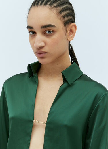 Jacquemus La Chemise Notte Shirt Green jac0256019