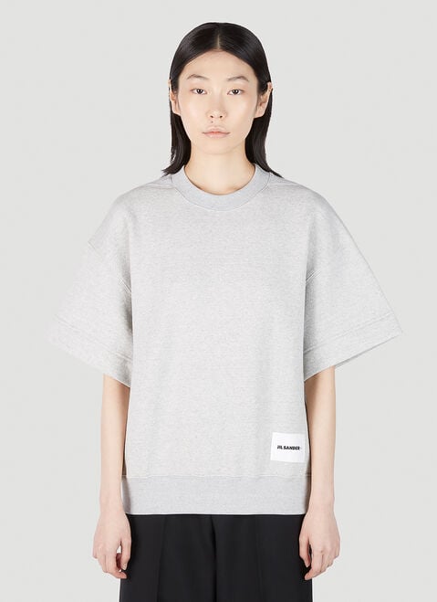 Jil Sander+ Logo Patch Short Sleeve T-Shirt White jsp0255004