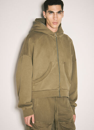 Entire Studios Eternal Zip Hooded Sweatshirt Green ent0157031