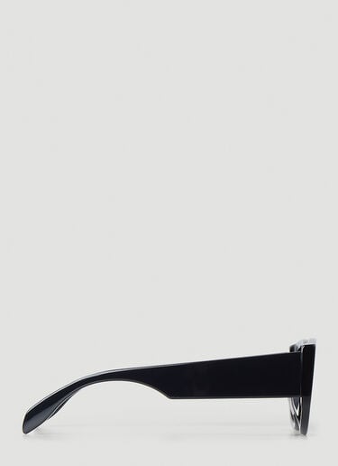 Alexander McQueen Oval Eye 太阳镜 黑 amq0248057