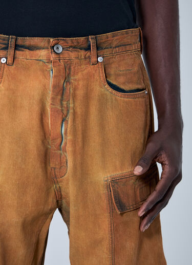 Rick Owens DRKSHDW Double Cargo Jumbo Belas Jeans Orange drk0160005