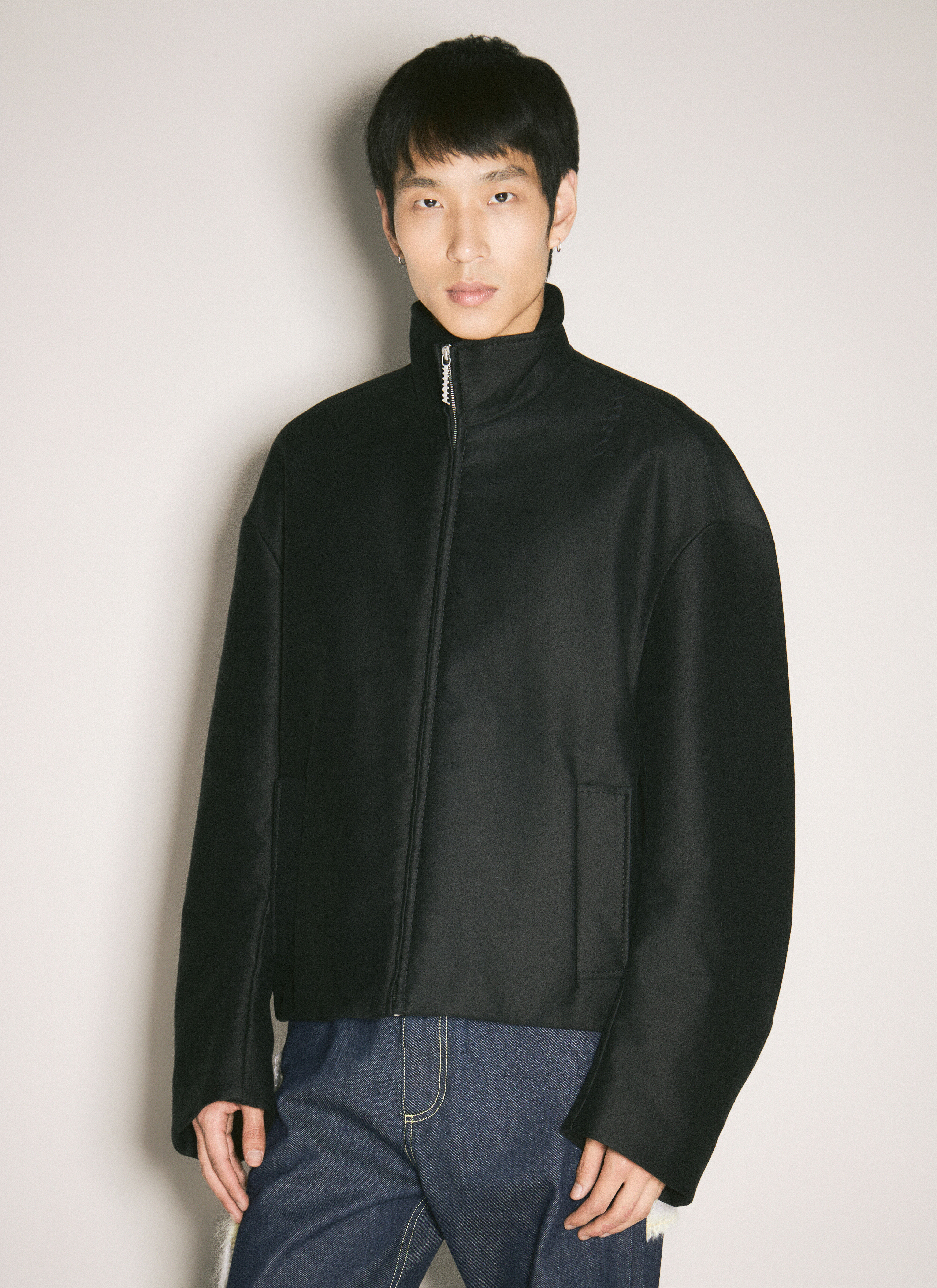 Marni Men's' Cropped Cocoon Jacket in Black | LN-CC®
