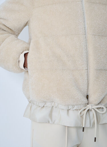 Cedre Teddy Down Jacket Moncler Cedre Teddy Down Jacket White mon0263008